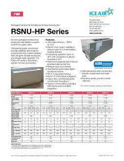 RSNU-HP Product Sheet