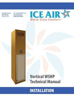 WSHP: Vertical Stack – Installation Manual