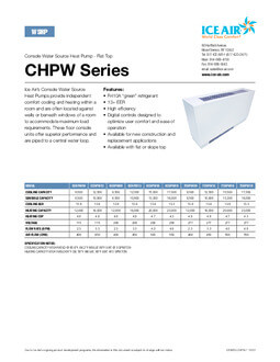CHPW Product Sheet