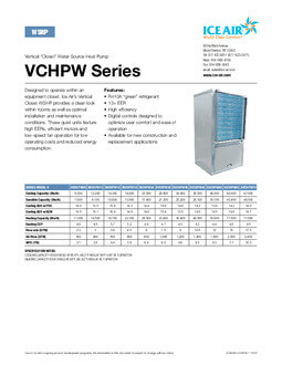 VCHPW Product Sheet